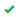 Green check mark icon.